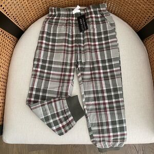 Little Bipsy Lounge Jogger Plaid - 7, NWT